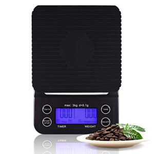 digital coffee scale with timer for pour over and drip coffee