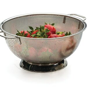 RSVP International International Endurance Stainless Steel Precision Pierced Colander, 5-Quart (Punch-5)