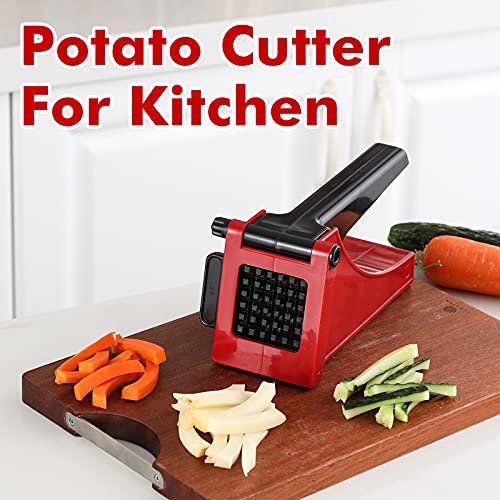 French Fry Cutter, Geedel Professional Potato Cutter for French Fries, Potato Slicer French Fry Maker for Carrot, Cucumber, Onion, Zucchini and more