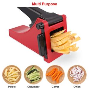 French Fry Cutter, Geedel Professional Potato Cutter for French Fries, Potato Slicer French Fry Maker for Carrot, Cucumber, Onion, Zucchini and more