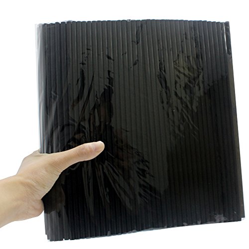 Tomnk 500pcs Black Straws 10.3 Inches Extra Long Plastic Straws Disposable Drinking Straws for Coffee Juice and Cocktail