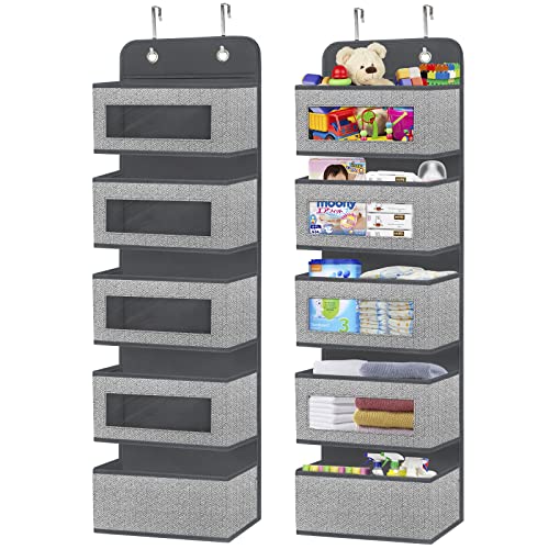 homyfort Over the Door Hanging Organizer storage with 5 Big Pockets