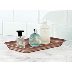 InterDesign Countertop Guest Towel Tray - Bathroom Vanity Organizer, Venetian Bronze
