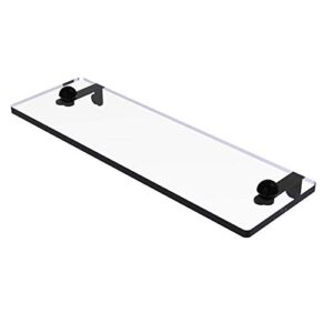 allied brass rc-1/16 16 inch vanity beveled edges glass shelf, matte black