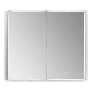 altair design carsoli 36" clear glass surface-mount/recessed led mirror medicine cabinet