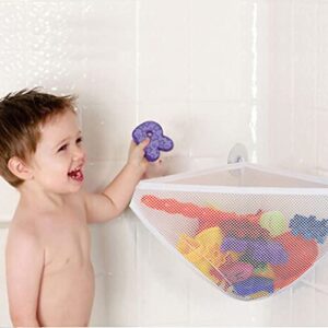 BRALF Bathroom Toy Storage,Organiser Net,Organizers for Bathroom Baby Bath Bathtub Toy Holder Storage Net Mesh Bag Organizer,Bath Toy Organizer with Strong Suction Cups Bathtub Toys Holder