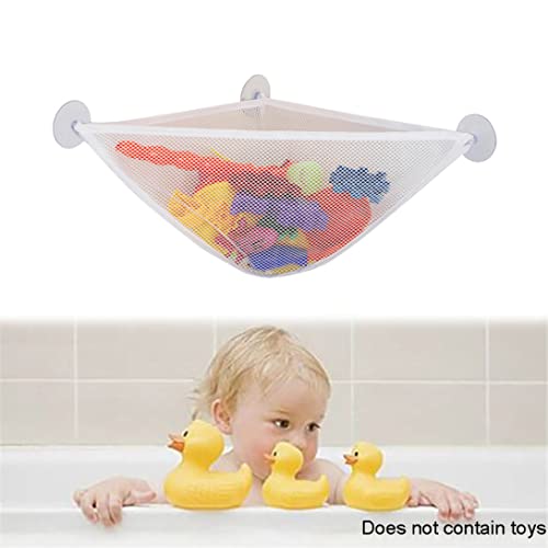 BRALF Bathroom Toy Storage,Organiser Net,Organizers for Bathroom Baby Bath Bathtub Toy Holder Storage Net Mesh Bag Organizer,Bath Toy Organizer with Strong Suction Cups Bathtub Toys Holder