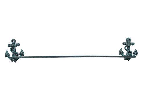 Seaworn Blue Cast Iron Anchor Bath Towel Holder 27ââ‚¬ - Home Wall Decor ââ‚¬â€œ Home D