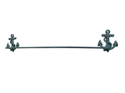 Seaworn Blue Cast Iron Anchor Bath Towel Holder 27ââ‚¬ - Home Wall Decor ââ‚¬â€œ Home D