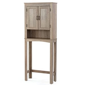 imce rustic gray 26 in. w bathroom space saver, better homes & gardens over the toilet storage cabinet