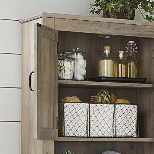 IMCE Rustic Gray 26 in. W Bathroom Space Saver, Better Homes & Gardens Over The Toilet Storage Cabinet