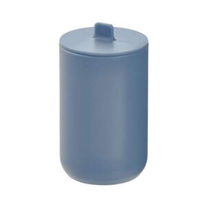 idesign cade bathroom accessories, 8 cm diameter x 13 cm, dusty blue