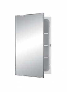 jensen 468bc basic styleline recessed steel medicine cabinet, white