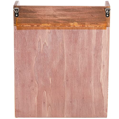 Okllen 3 Tier Spice Rack, Multi-Functional Wood Storage Organizer, Countertop Bathroom Organizer Rack Stand for Vanity, Bedroom, Closet, 10" Lx4.3 Wx12 H, Wall Mounted, Brown