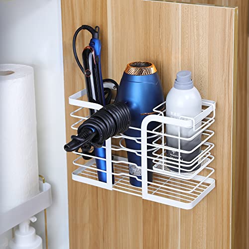 YIGII Hair Dryer Holder - Hair Tool Organizer/Blow Dryer Holder Wall Mount Bathroom Hair Styling Tools Organizer Basket for Hair Dryer, Flat Iron, Curling Wand Hot Hair Tool Holder