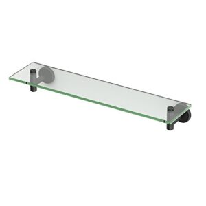 Gatco 4246MX Latitude II Glass Shelf, Matte Black