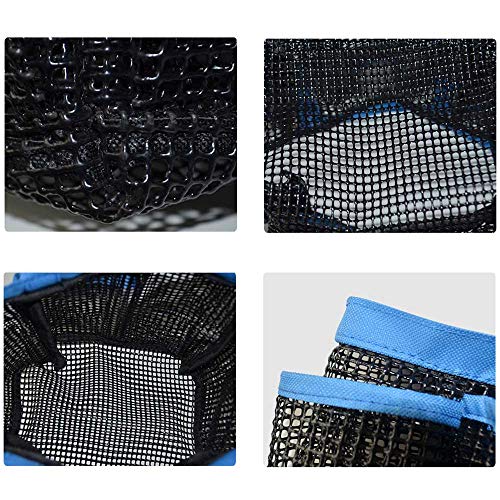 GGone 3 Pack Mesh Shower Caddy,Portable Quick Dry Hanging Tote Storage Bag Bath Organizers with 9 Large Pockets for Shampoo, Soap and Other Bathroom Accessories - Black, Blue, Pink