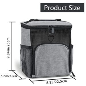 Grathia Portable Mesh Shower Caddy, Hanging Bathroom Organizer Basket Quick Dry and Water Resistant with Metal Hook, Large Toiletry Bag for Toiletries Accessories