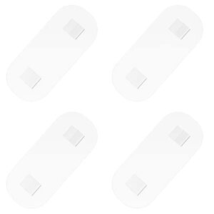 swtymiki 4 pack u shape adhesive hooks replacement, strong sticker hooks for hanging bathroom shower caddy shelf, 20cm