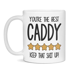 best caddy mug, world's best caddy, 11-ounce white