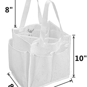 ALYER Mesh Shower Tote Caddy and Hanging Mesh Laundry Bag