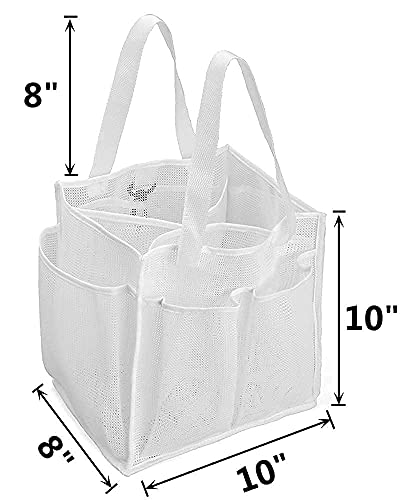 ALYER Mesh Shower Tote Caddy and Hanging Mesh Laundry Bag