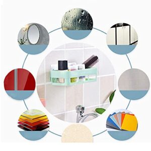 Self-Adhesive Bathroom Plastic Basket Punch Free Wall Mounted Kitchen Drain Box Shelf Toilet Storage Rack Organizer Adhesive Bathroom Plastic Basket