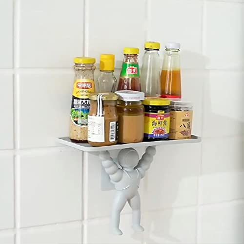 Wall Mount Astronaut Storage Holder Spice Lotion Bottle Organizer Rack for Bathroom Shower Bath Rack storage holder for bathroom