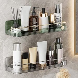 Shower Caddy Shower Organizer Adhesive Shower Shelf No Drilling Shelf for Kitchen Bathroom Shower Storage Green/Grey- bathroom organizers and storage Adhesive Shower Shelf No Drilling Shelf for Shower