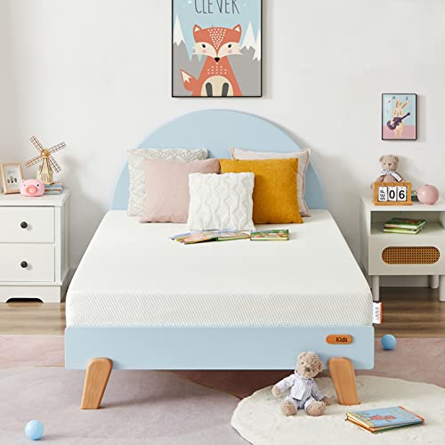 OUUI Twin Mattress, 6 Inch Green Tea Cooling Gel Memory Foam Mattress in a Box for Kids Medium Firm Twin Bed Mattress for Bunk Bed, Trundle Bed, Pressure Relief, CertiPUR-US Certified