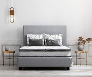 signature design by ashley, bonnell 10 inch gel foam firm pillowtop mattress, queen