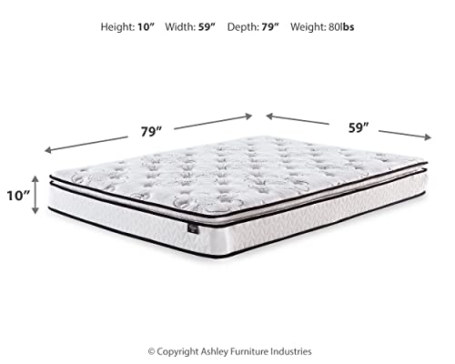 Signature Design by Ashley, Bonnell 10 Inch Gel Foam Firm Pillowtop Mattress, Queen