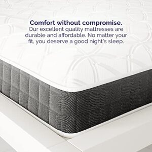 Signature Sleep Contour Comfort 8-Inch Reversible Tight-Top Mattress, Medium-Firm, Independently Encased Coils, Bed-in-a-Box, Full