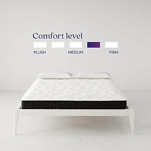 Signature Sleep Contour Comfort 8-Inch Reversible Tight-Top Mattress, Medium-Firm, Independently Encased Coils, Bed-in-a-Box, Full