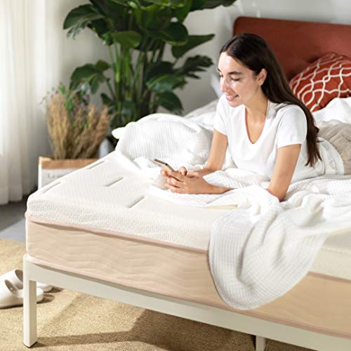 Mellow 10 Inch HAVN Memory Foam Mattress, Made in USA, CertiPUR-US Certified Non-Toxic Foams, Oeko-TEX Certified Eco Cover, Bamboo Charcoal Odor and Moisture Control, Quilted Comfort Top, Queen