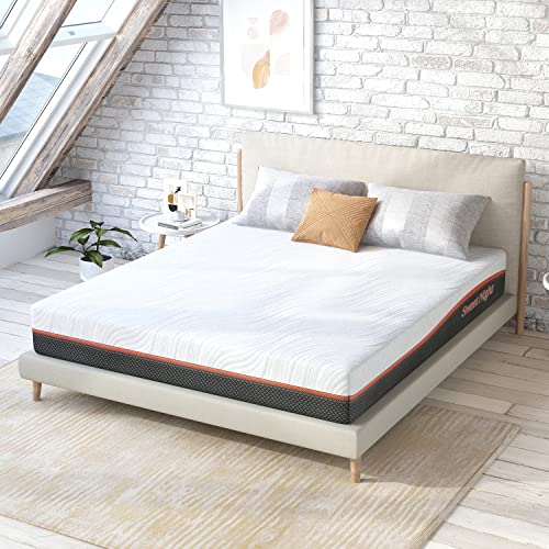 King Size Mattress, Sweetnight 12 Inch King Size Memory Foam Hybrid Mattress for Cool Sleep, Medium Firm Bed Mattress for Pressure Relief, Mattress in a Box