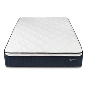 Amazon Basics Signature Hybrid Eurotop Mattress - Medium Feel - Energex™ foam for Deeper Support - Cool to Touch top Fabric - CertiPUR-US Certified - 13.5-inch, King