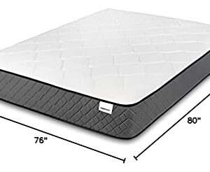 Amazon Basics Hybrid Mattress - Medium Feel - Memory Foam - Motion Isolation Springs - 12-Inch, King