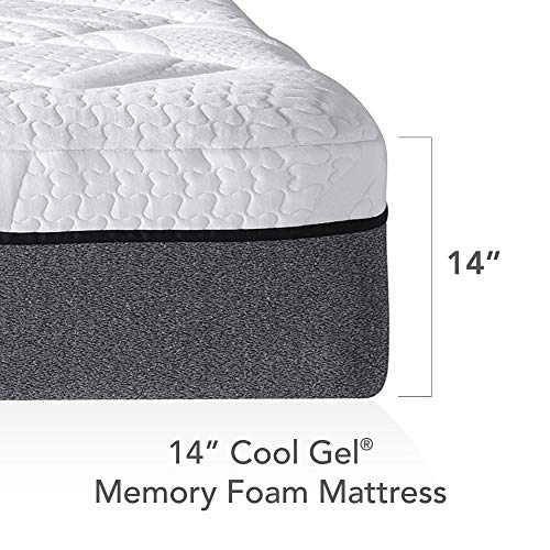 Classic Brands Cool Gel Quilted Memory Foam 14-Inch Mattress | CertiPUR-US Certified | Bed-in-a-Box, Full