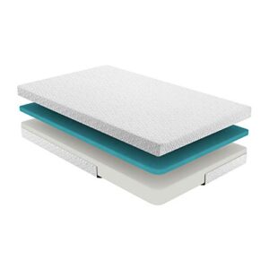 Lexicon Nocturne 6-Inch Gel Infused Memory Foam Mattress, Twin, White