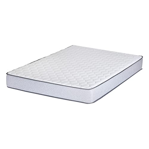 Mayton, Foam Mattress 8-Inch Medium Firm Tight top High Density Foam Mattress, Full XL, Gray