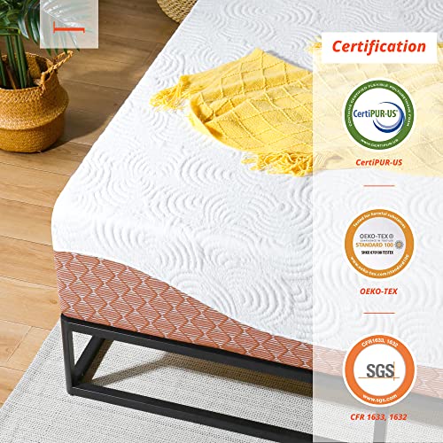 PrimaSleep 12 Inch Multi-Layered I-Gel Infused Memory Foam Mattress, Cal King