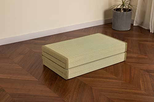 MustMat Tatami Mat Thick Japanese Floor Mattress Rush Grass Tatami Bed Twin 35.4" x 78.7" x 1.8"