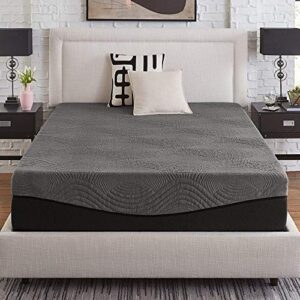 Slumber Solutions Active 14-inch Charcoal Memory Foam Mattress King