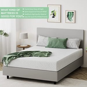 Dyonery Twin Mattress 8 Inch Green Tea Memory Foam Mattress CertiPUR-US Certified, Cooling Gel Bed Mattress in a Box Fiberglass Free, Kids Mattress for Bunk Bed, 38"×75"