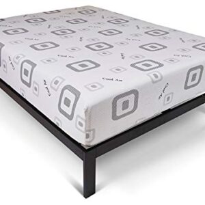 Wolf Harmony Wrapped Coil and Gel Memory Foam Hybrid Mattress/Platform Set, Queen