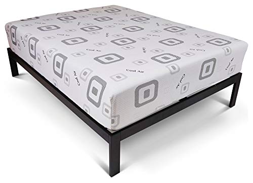 Wolf Harmony Wrapped Coil and Gel Memory Foam Hybrid Mattress/Platform Set, Queen