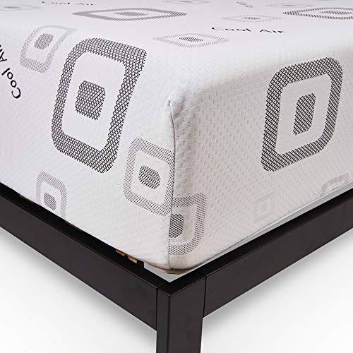 Wolf Harmony Wrapped Coil and Gel Memory Foam Hybrid Mattress/Platform Set, Queen