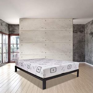 Wolf Harmony Wrapped Coil and Gel Memory Foam Hybrid Mattress/Platform Set, Queen