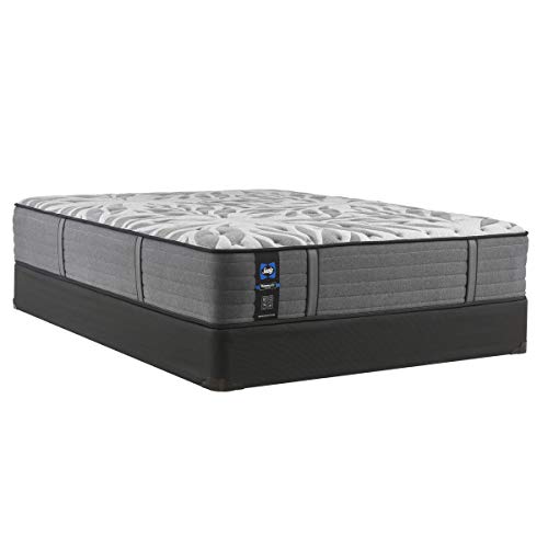 Sealy Posturepedic Plus Mattress with Surface-Guard and 9 Foundation, Tight Top 13-Inch Plush, Queen, Grey